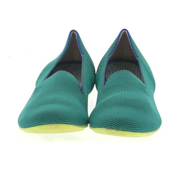 ROTHY'S The Loafer casual eco friendly everyday flats jade green Retired Size 6 - Picture 2 of 8
